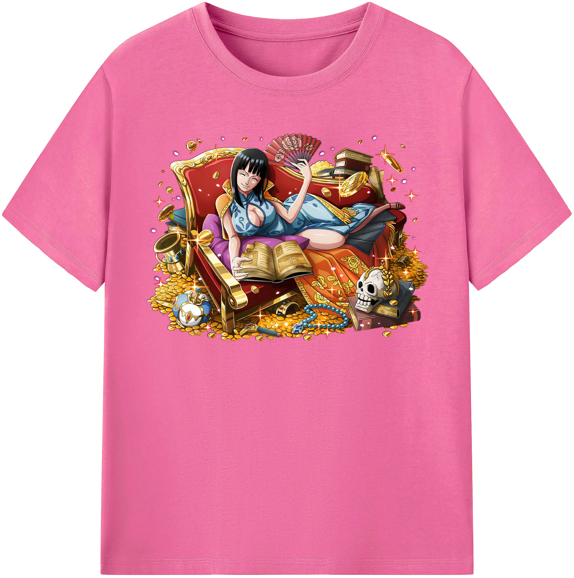ワンピース ニコ・ロビン ONE PIECE Nico Robin レディースカジュアルプリントTシャツ（綿100％）